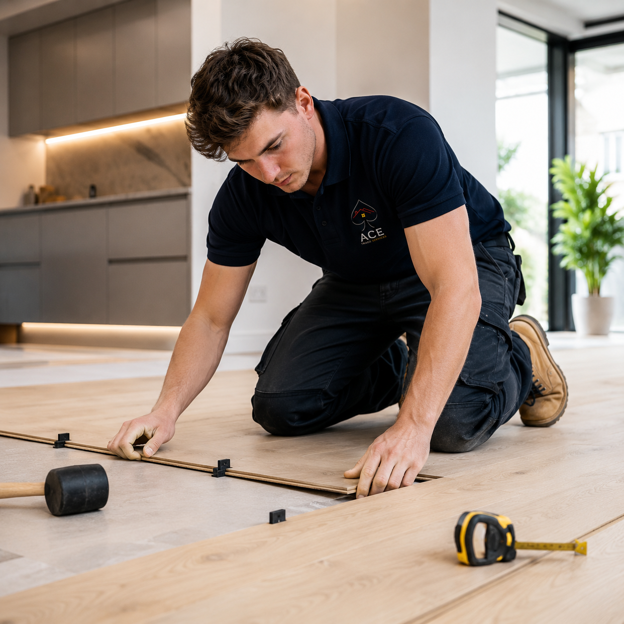 Residential flooring work