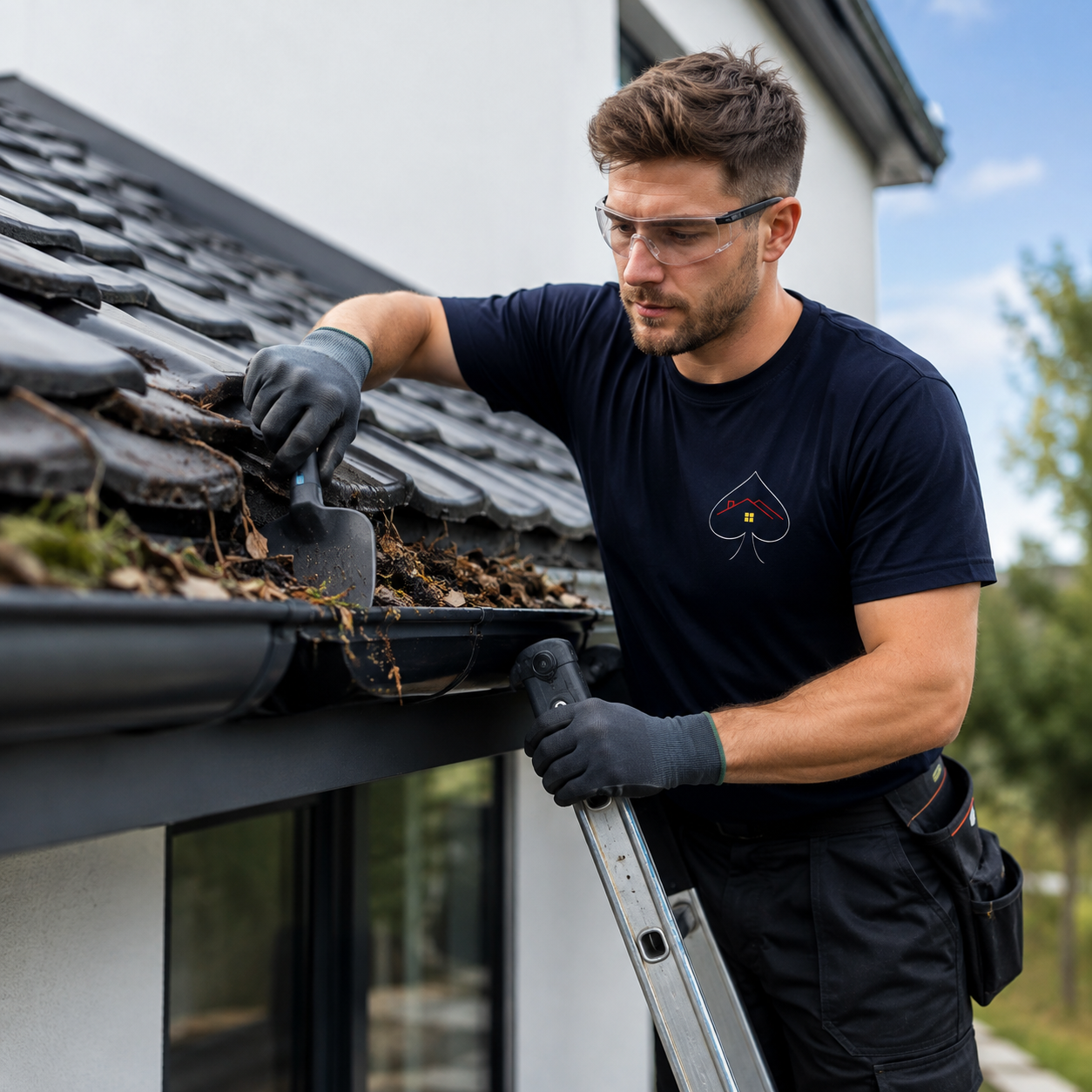 Roof gutter maintenance